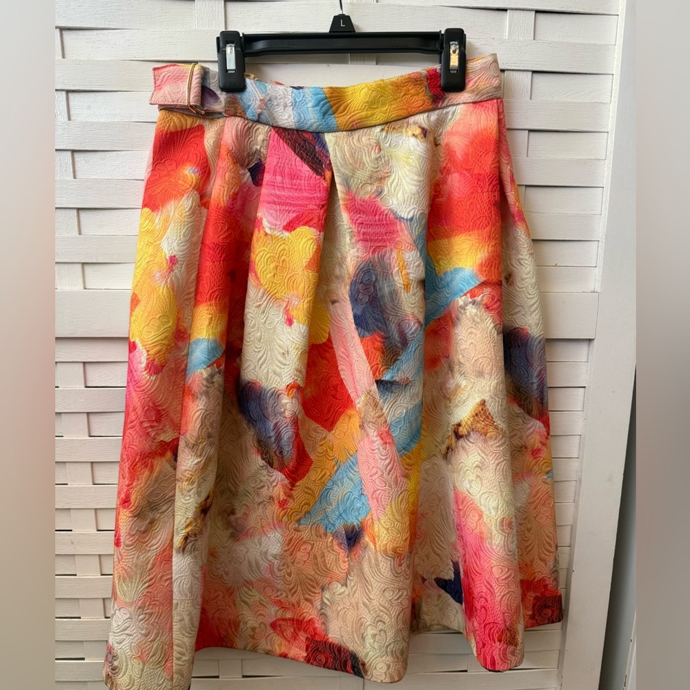 H&M Multicolor A-Line Skirt
